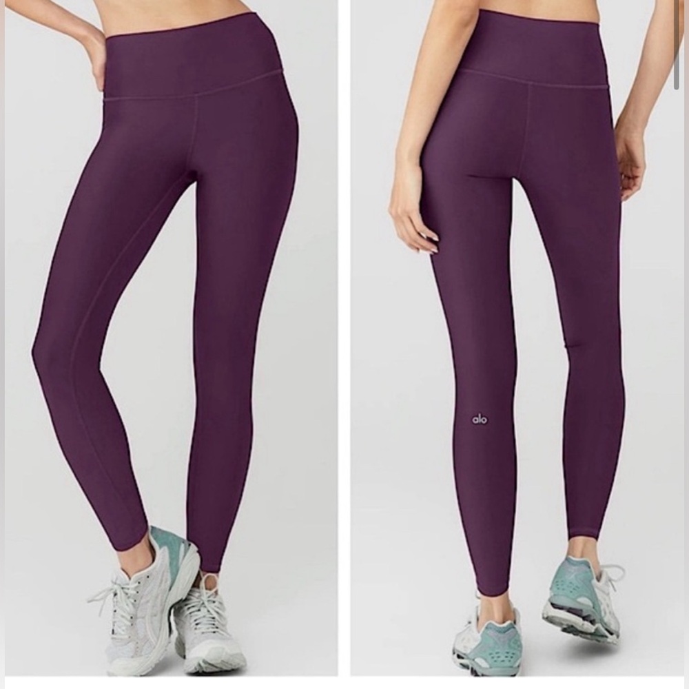 Alo High-Waist Airlift Leggings 7/8 | Dark Plum | Size L